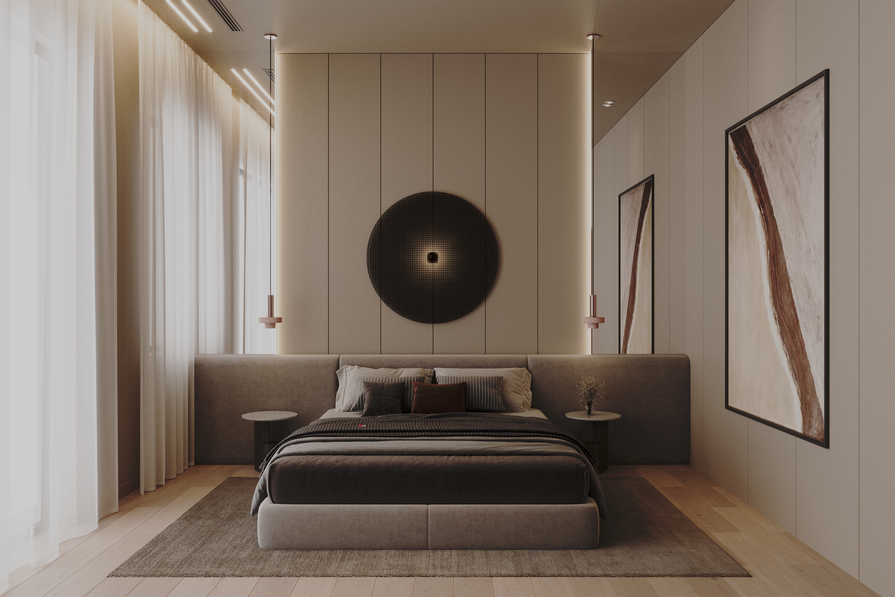 Minimal earth bedroom-0