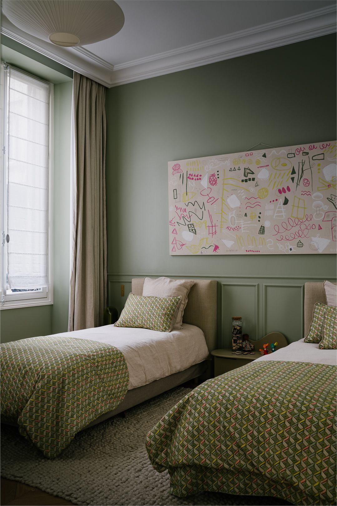 巴黎老建筑公寓彩色翻新项目丨法国巴黎丨InteriorStudio Supercraft-25