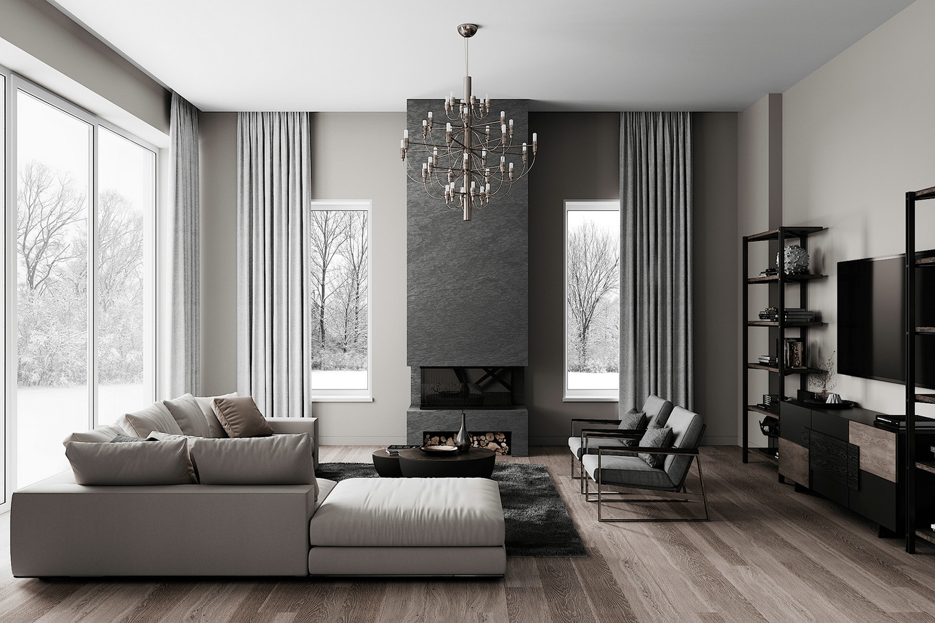 现代轻奢风家居设计 | 质感灵魂的生活空间-0