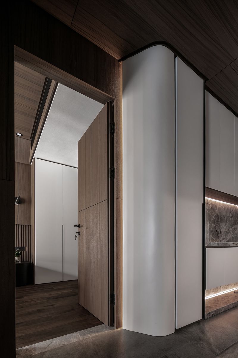 现代简约山语清晖，乐高模型与石材质感的空间对话-27