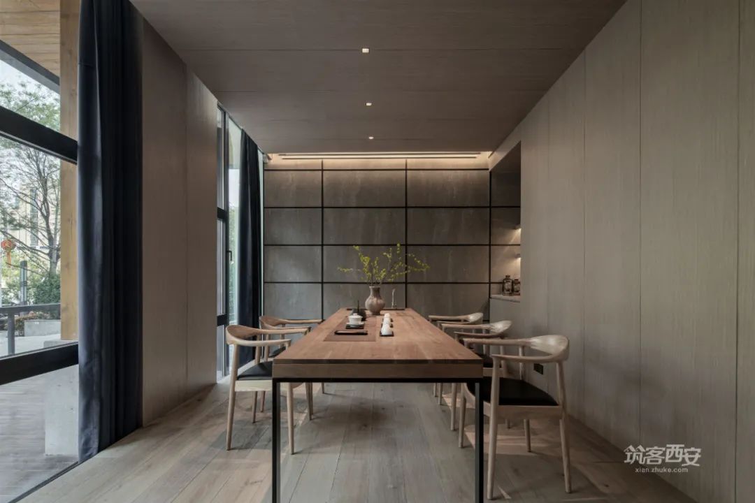 观想设计·蔡飞 | 西安茶空间 | 新旧融合,静谧清雅的茶文化体验-56