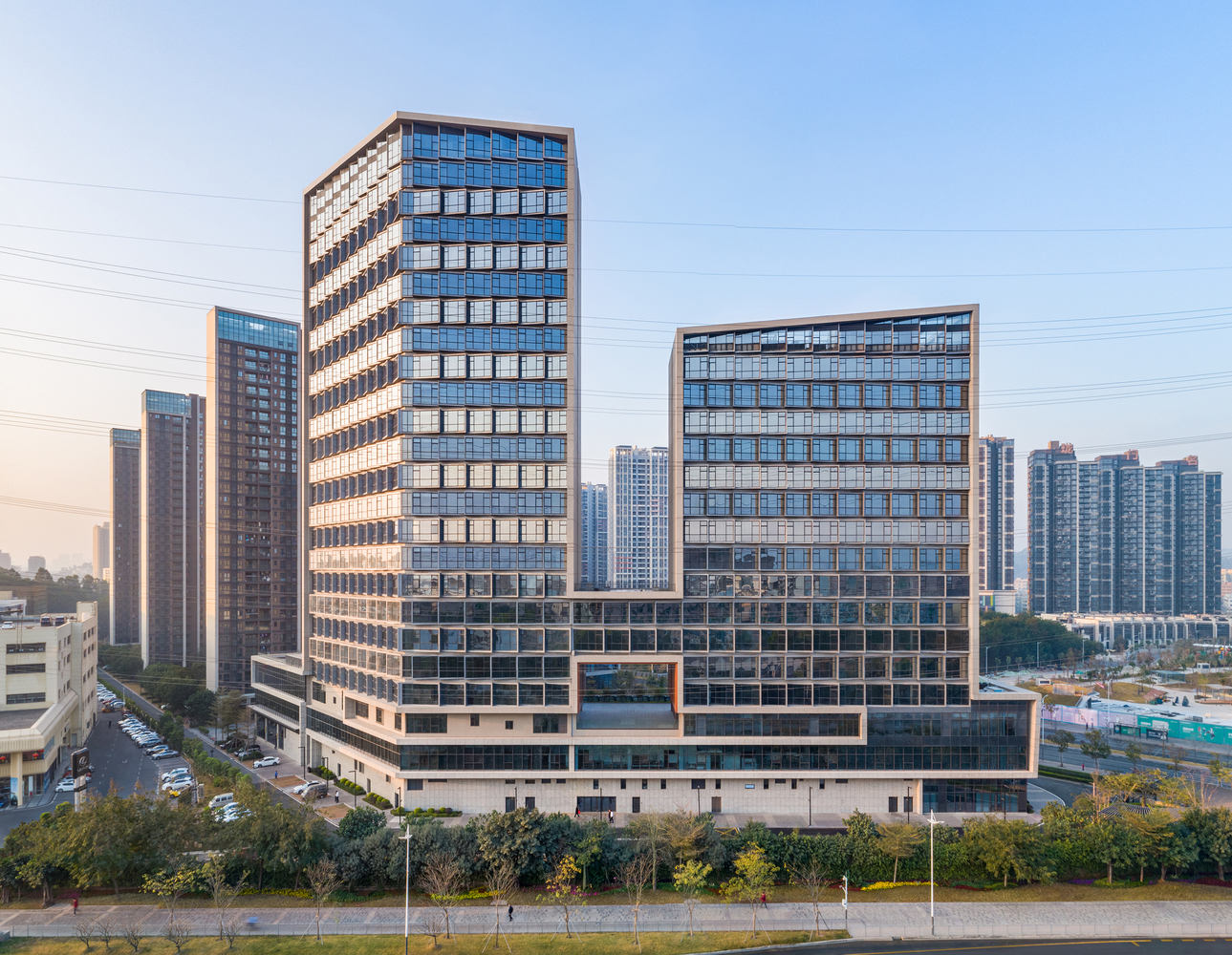 深圳鸿基新都商务中心·深航鹏逸酒店丨中国深圳丨筑博设计-9