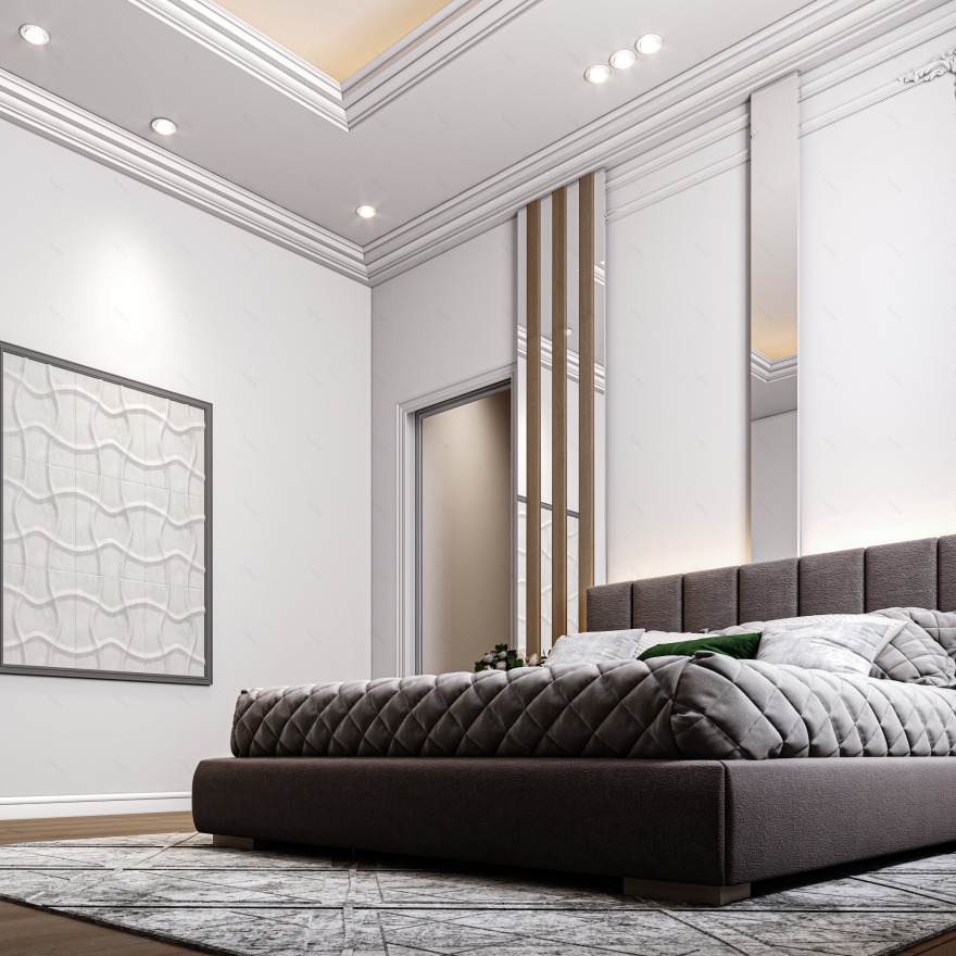 卧室新古典风格设计丨KT_DESIGN STUDIO-16