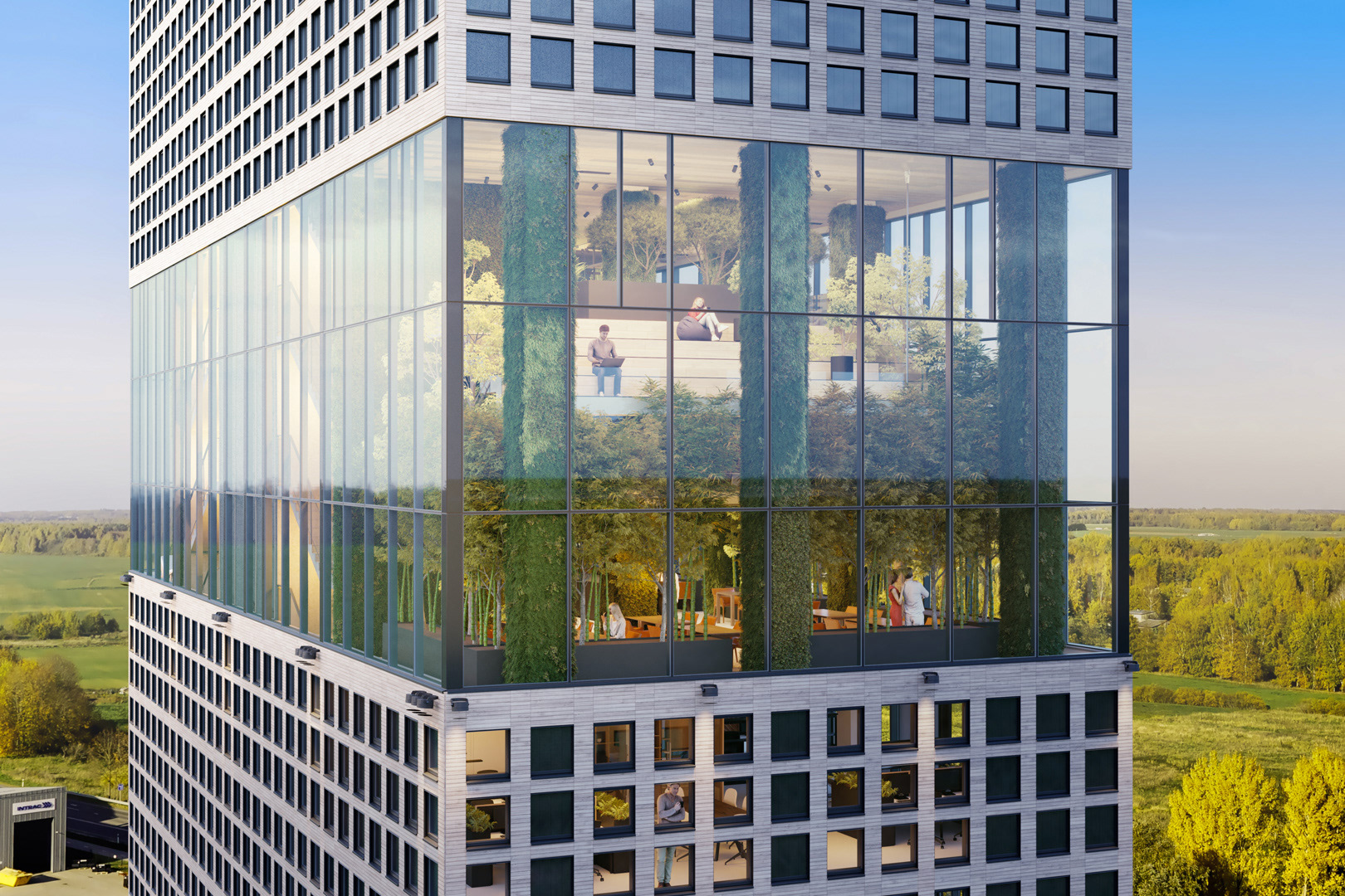 Roheline Park 办公楼商业 CGIs丨爱沙尼亚塔尔图丨Yellow Studio-13