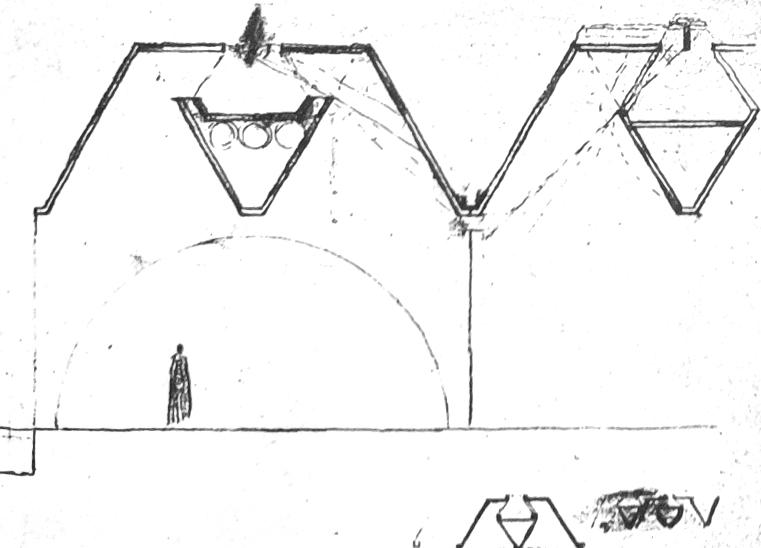 路易斯·康的建筑绘画-98