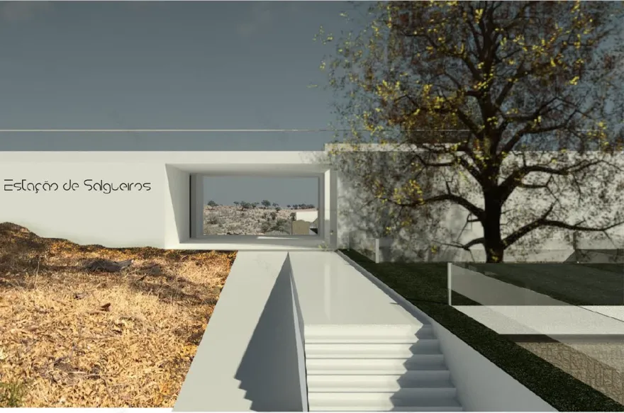 葡萄牙 Salgueiros 车站废墟重生 | 自然中的休憩空间-6