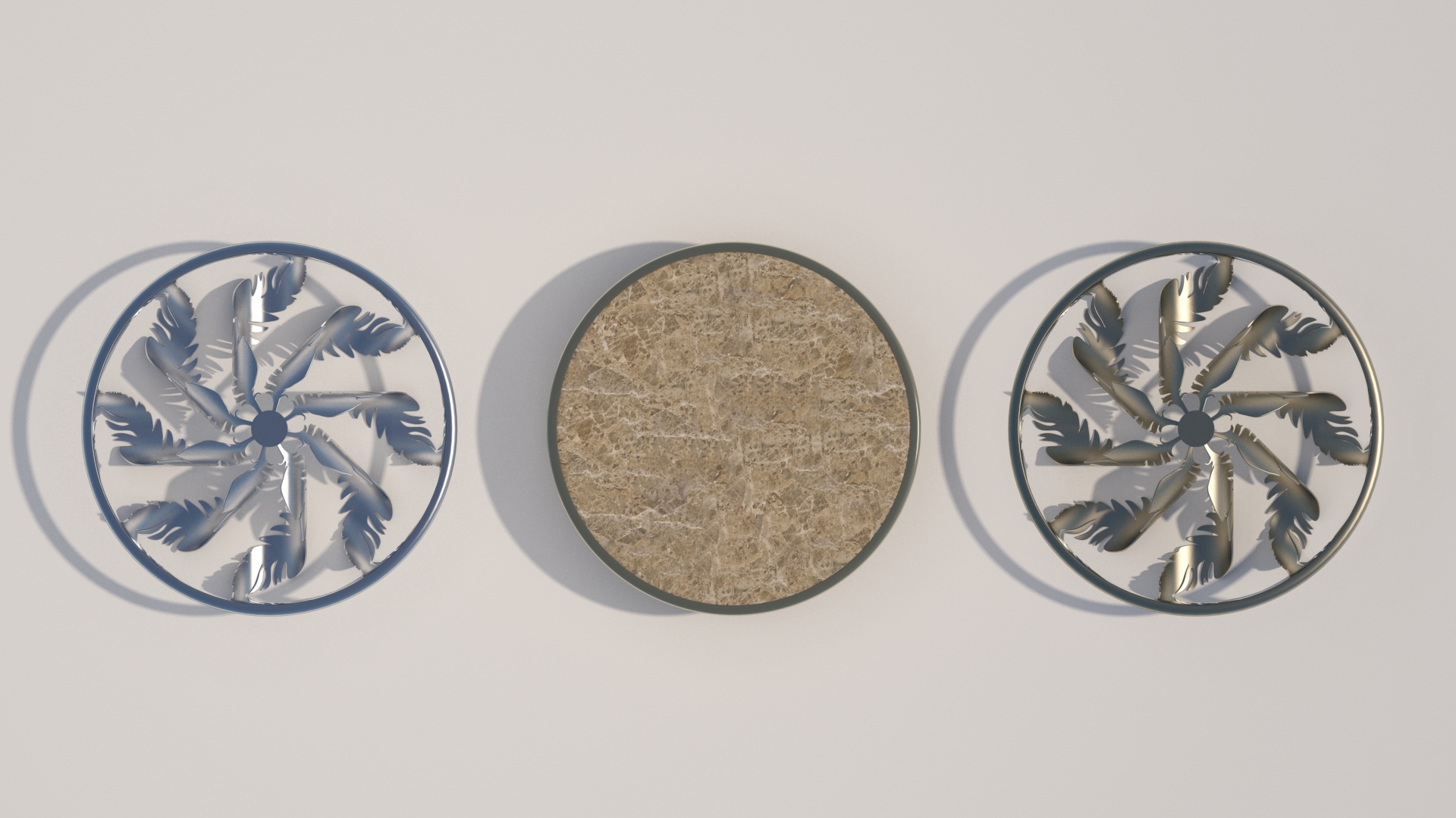 欧几里得鸟羽毛桌子-2