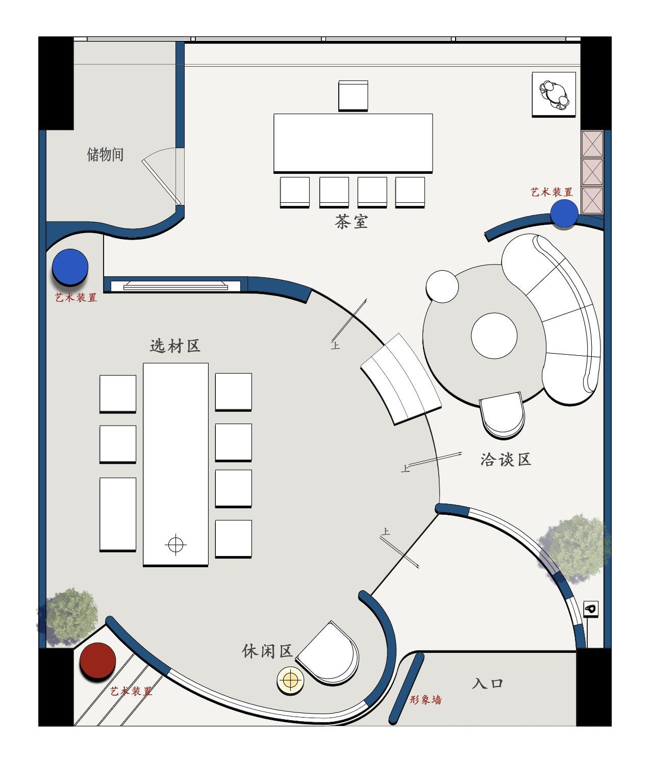 MF 进口涂料展厅丨中国临沂丨一木空间设计-47