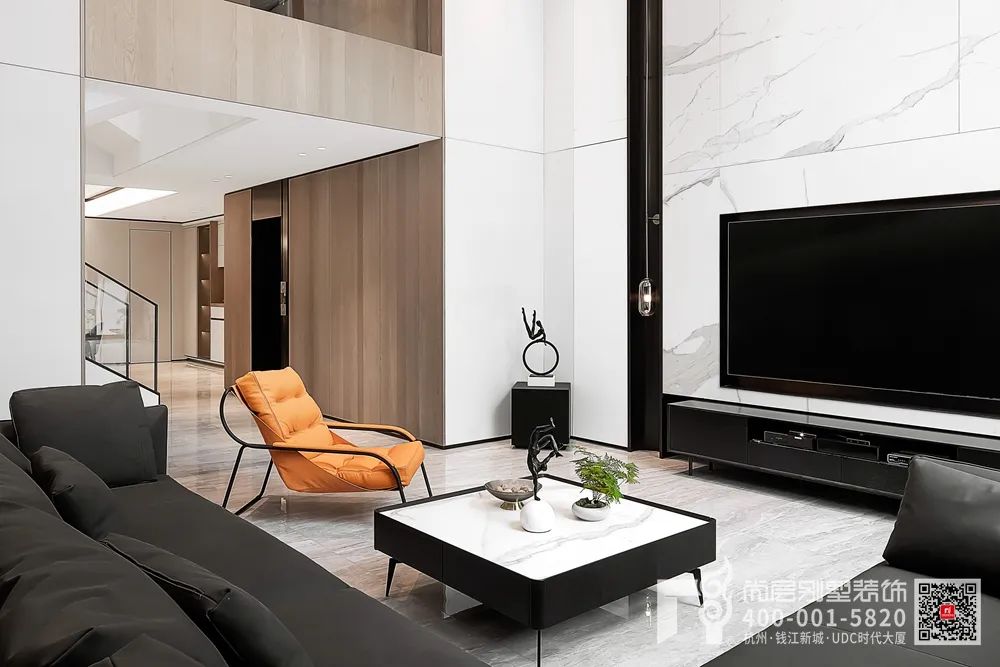 600㎡现代简约别墅设计丨杭州尚层装饰-8