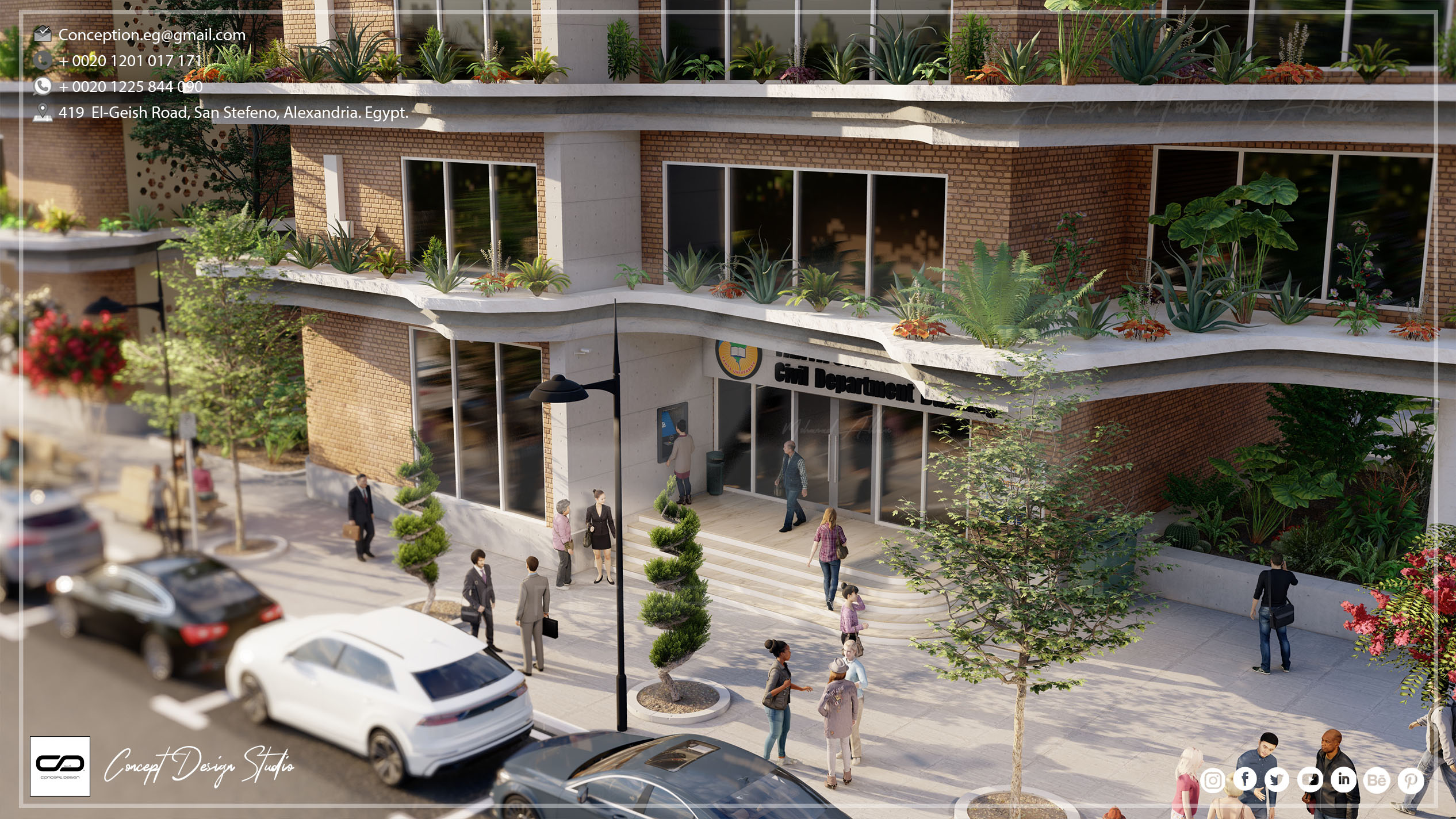 "CIVIL DEPARTMENT" Building at Tanta University-5