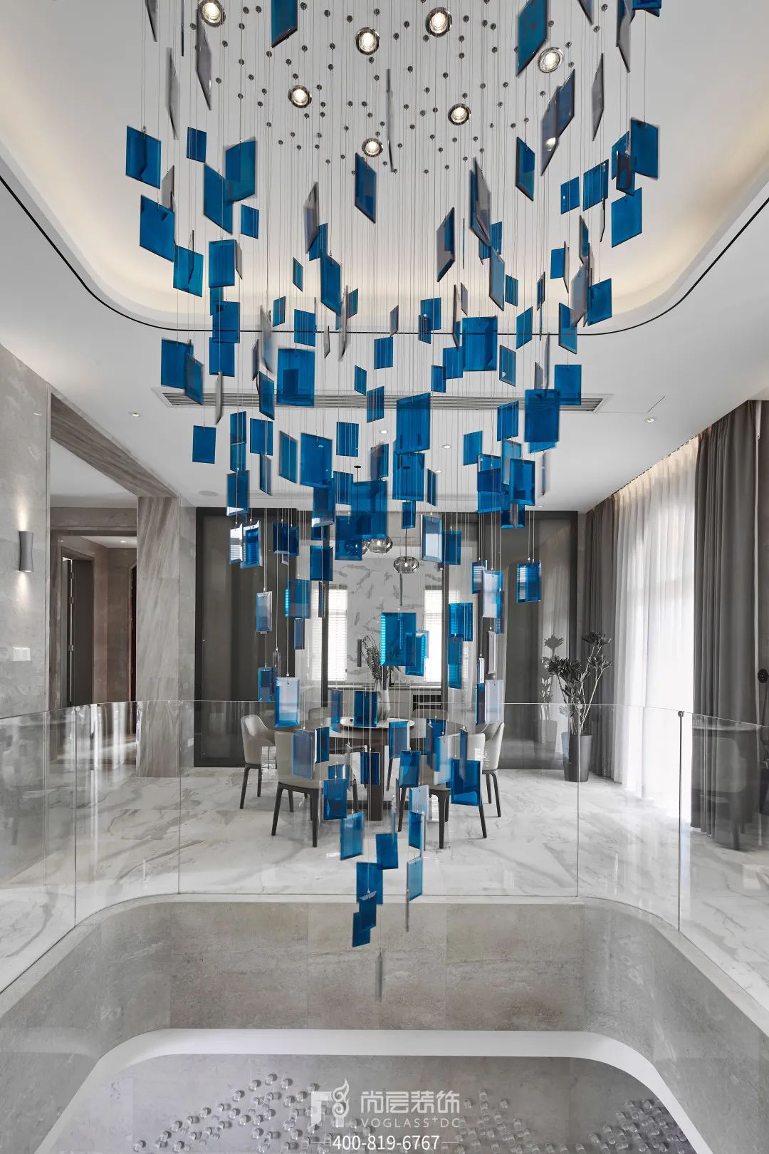 杭州780㎡现代轻奢别墅装修，演绎少即是多的生活美学-5