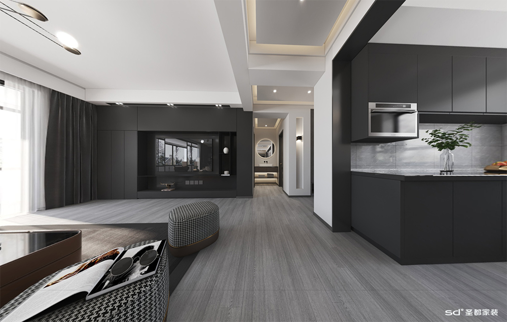 黑白灰极简丨中国浙江丨圣都家居装饰有限公司-9