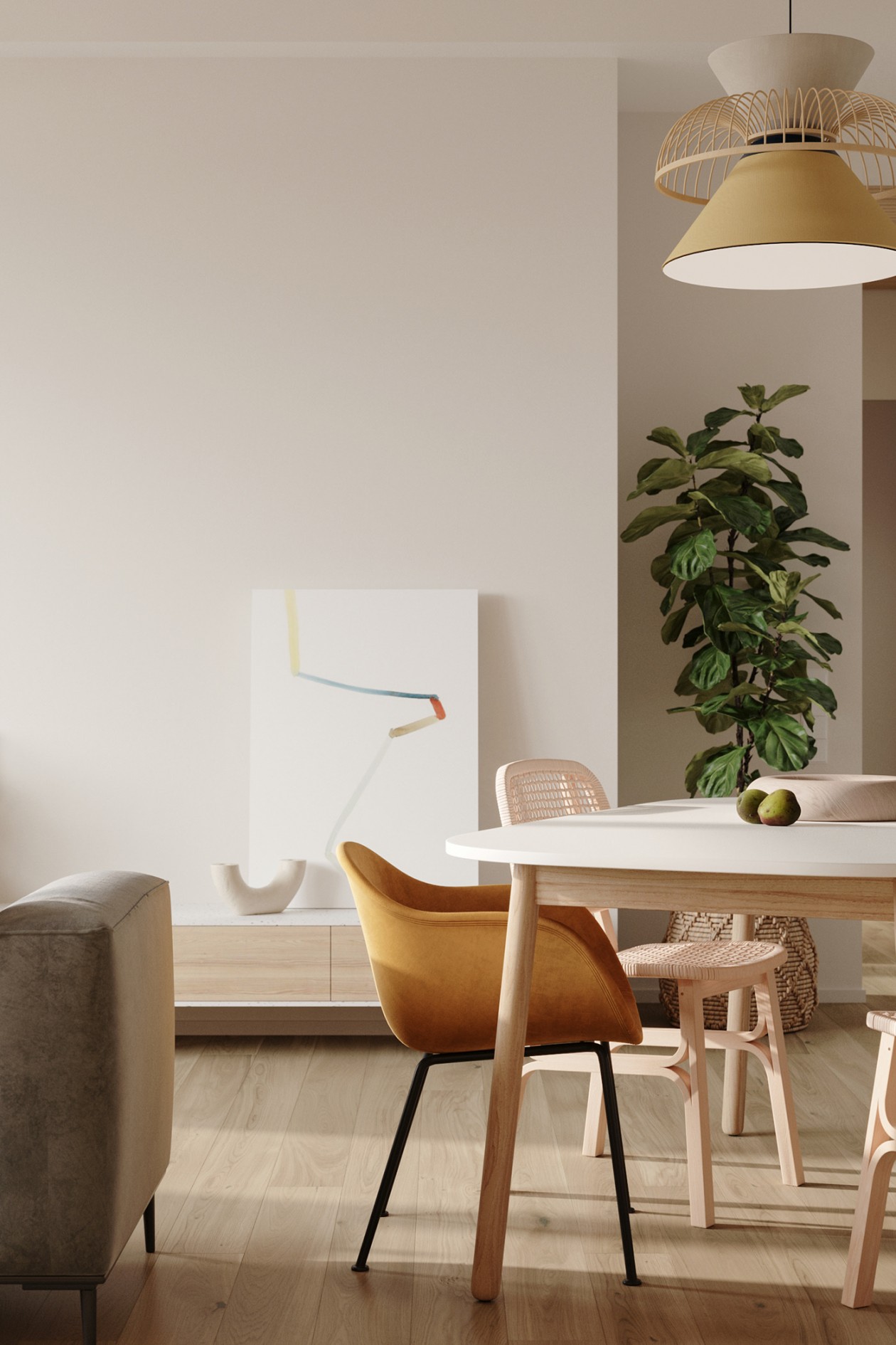 现代原木风平层设计-8