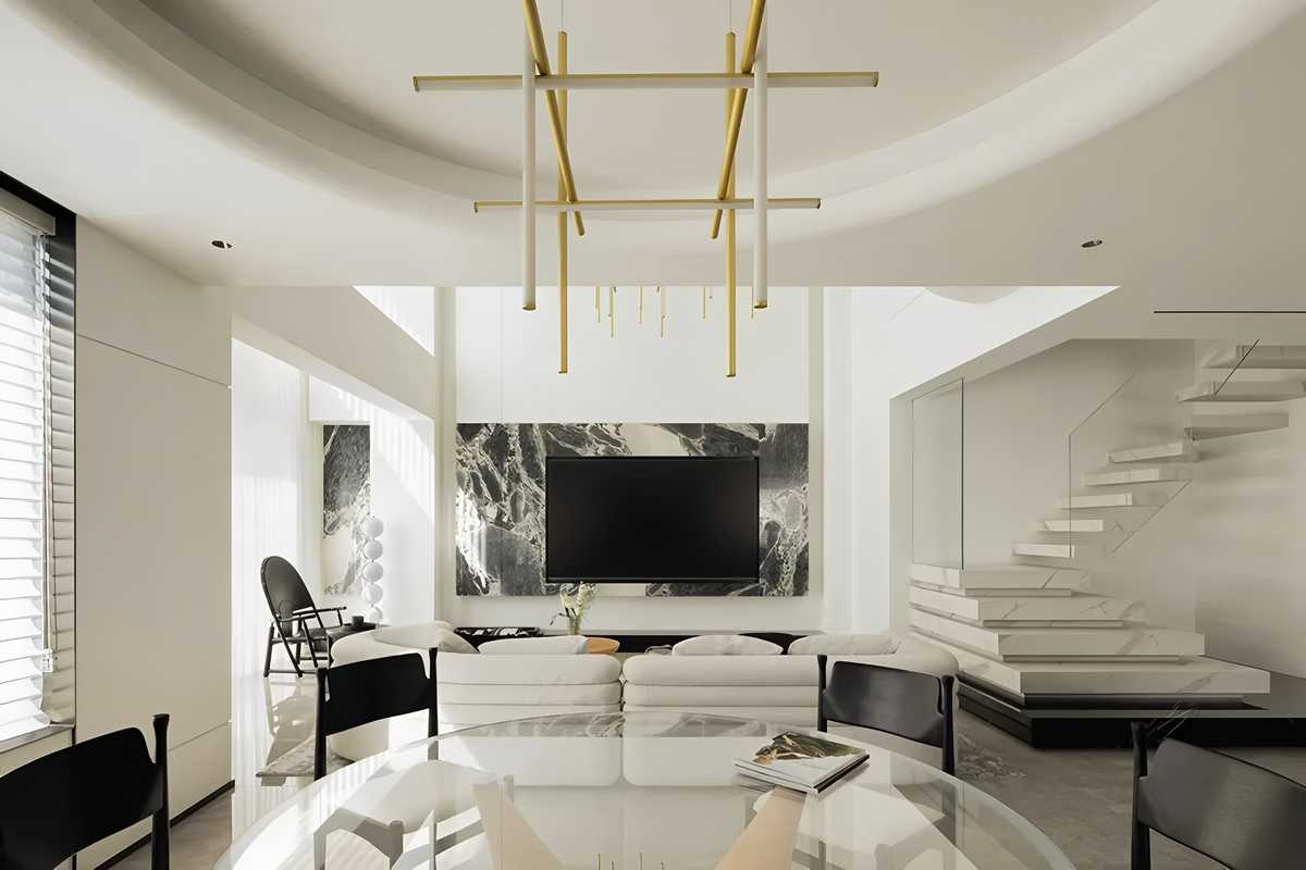 浙江温州300㎡简奢大宅丨力设计丨中国温州-6