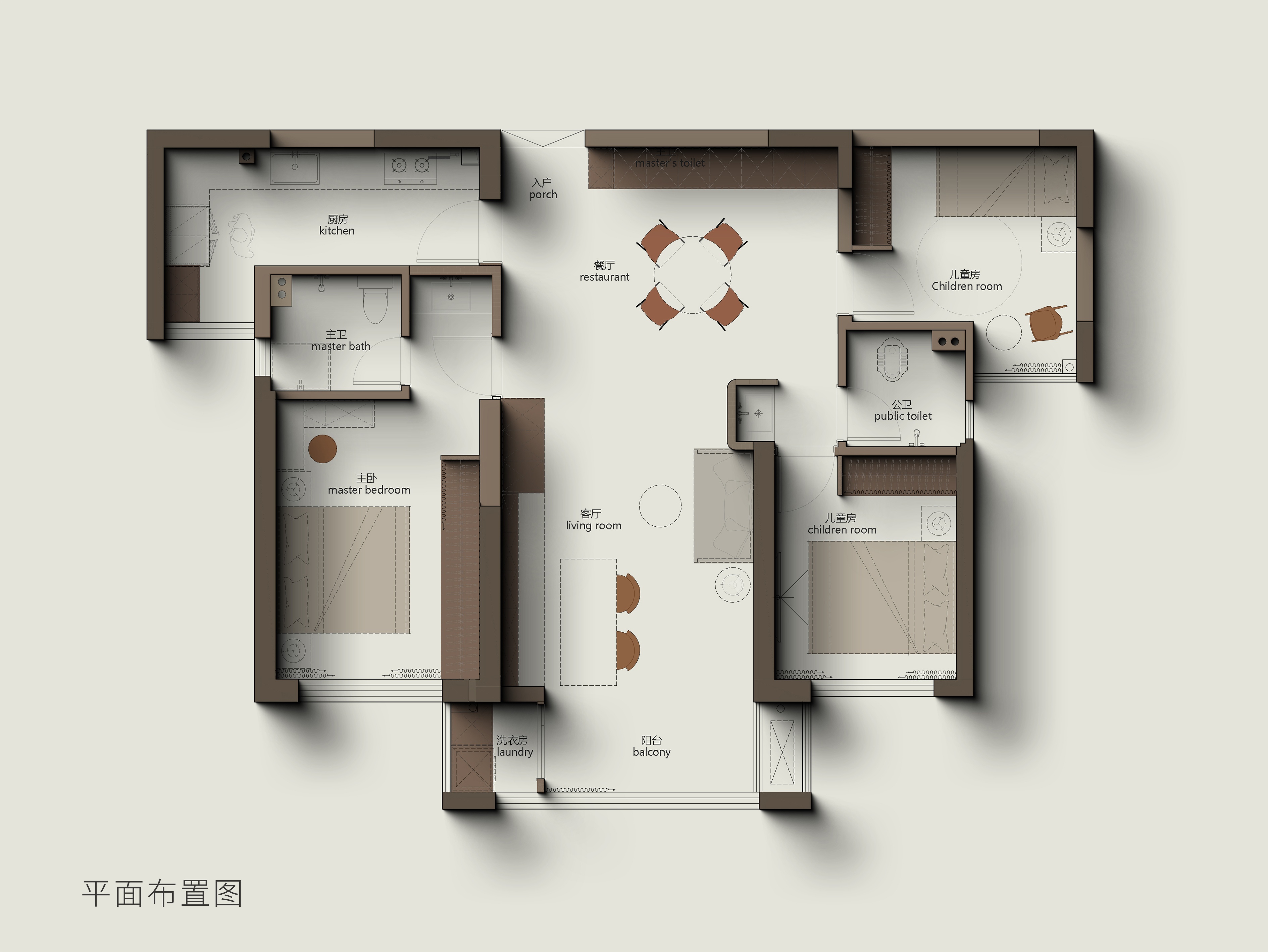 原木混搭风住宅设计丨中国长沙丨1986 设计-40