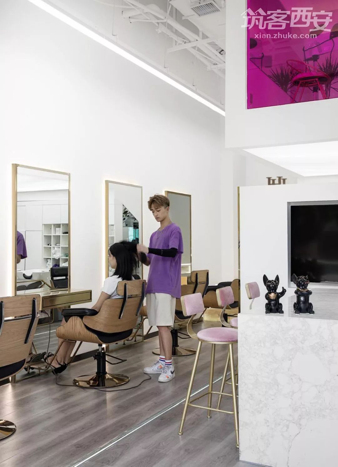 西安「禾里美发」盒子理发店,60㎡步步心机-32