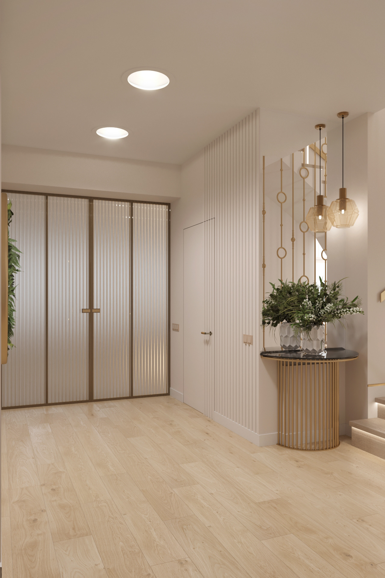 Частный дом. Холл, 1 этаж.-1