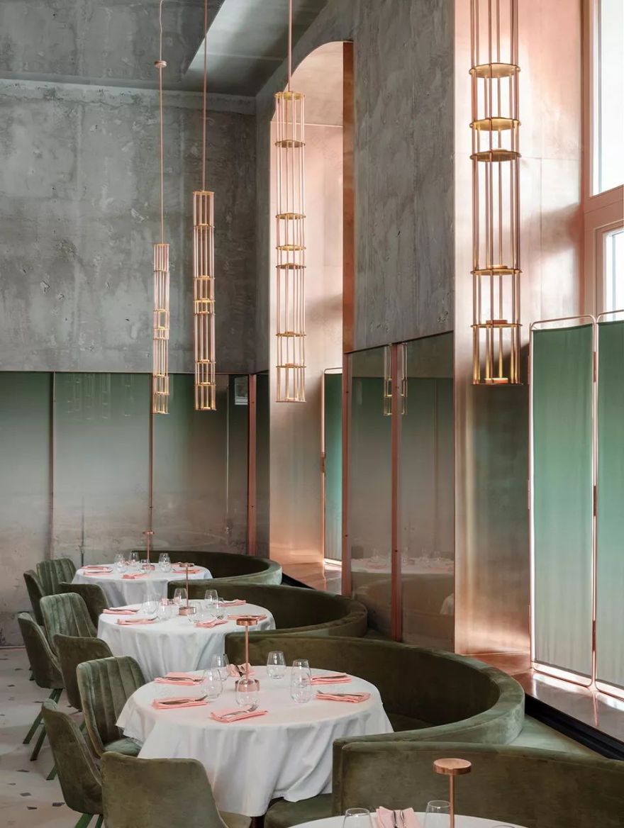 莫斯科 PINK MAMA 餐厅,苏维埃风格与现代元素的碰撞-11