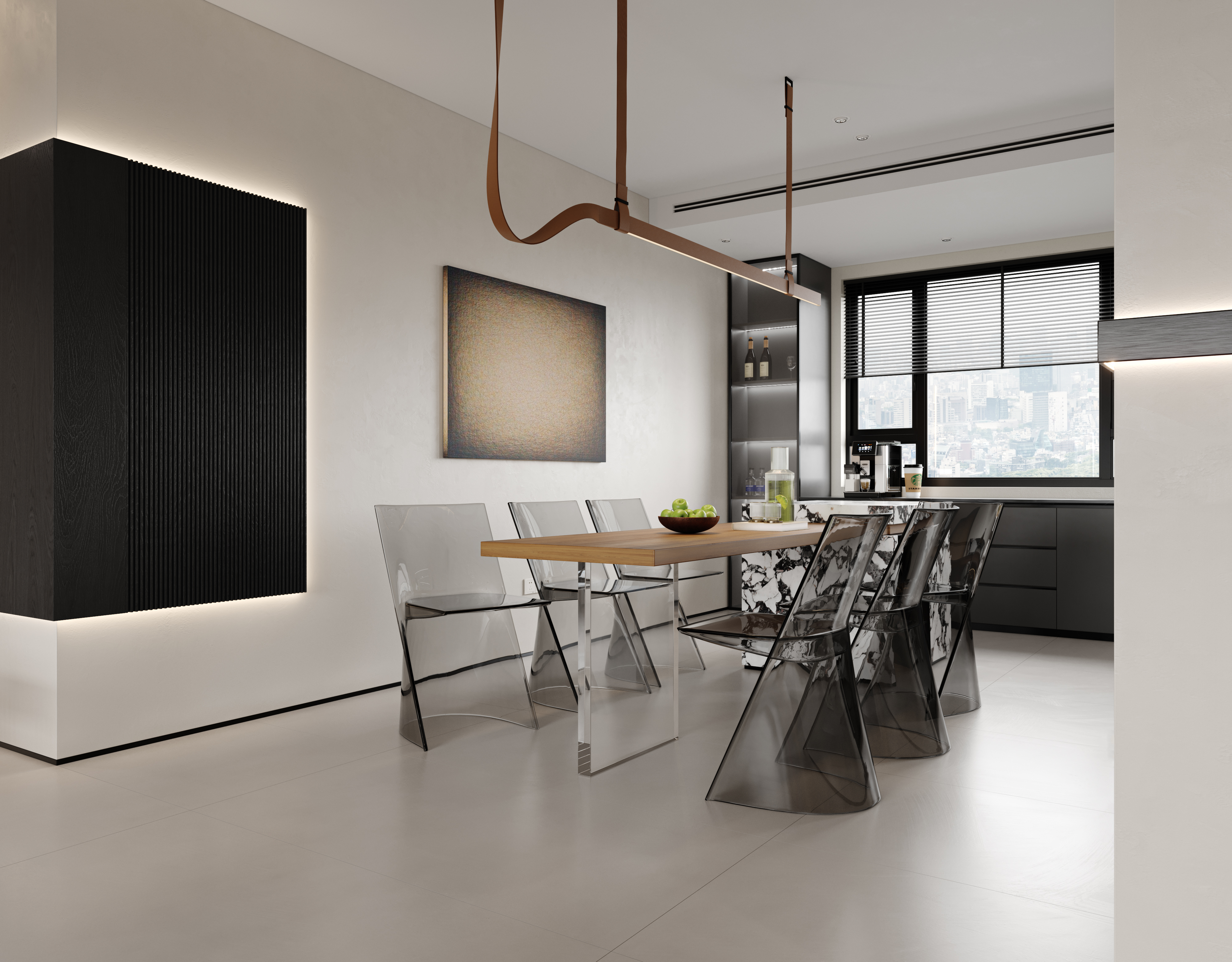 极简客厅 黑白灰客厅 简约客厅-8