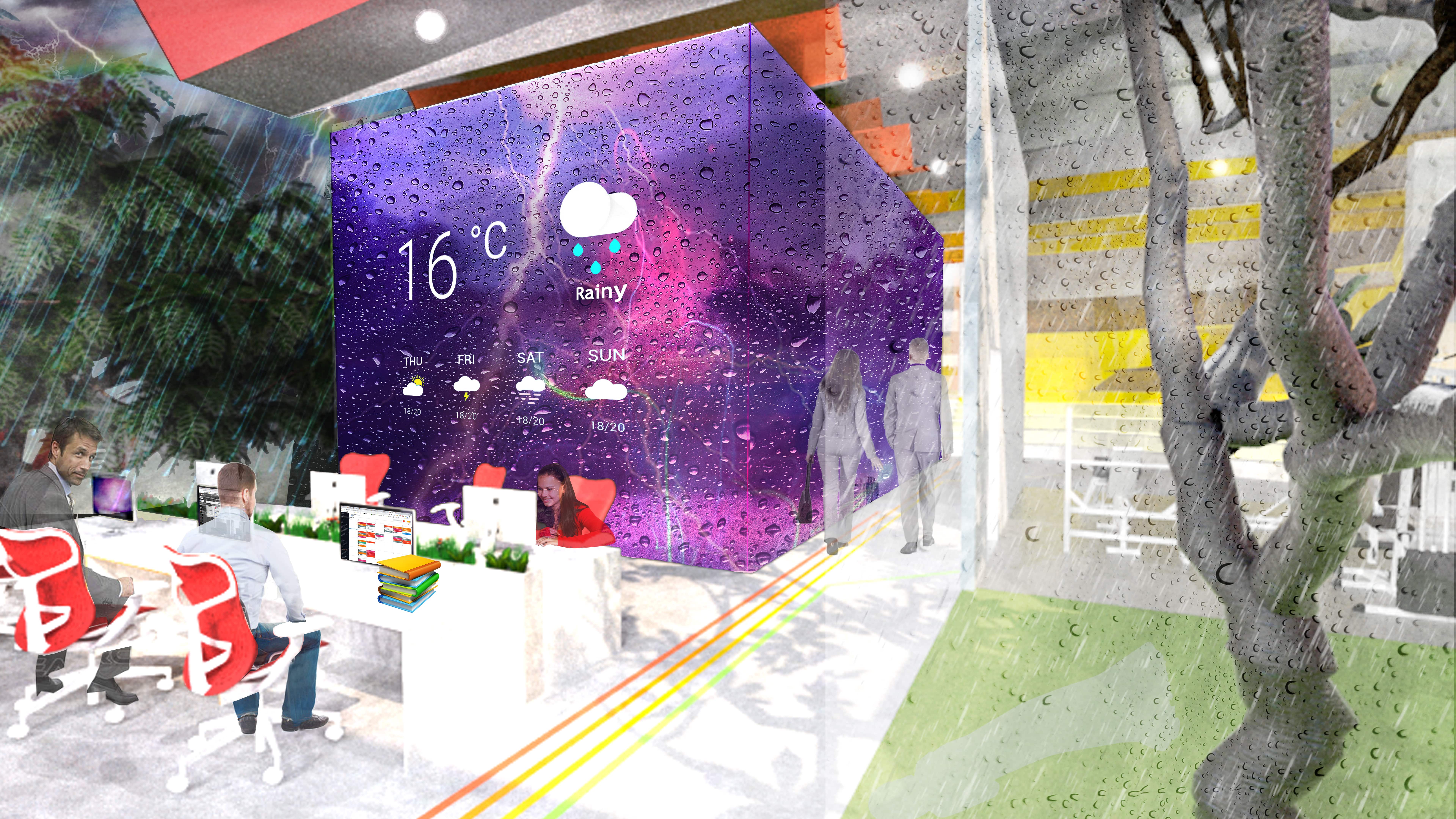 智能办公室设计，绿色与科技的完美融合-34