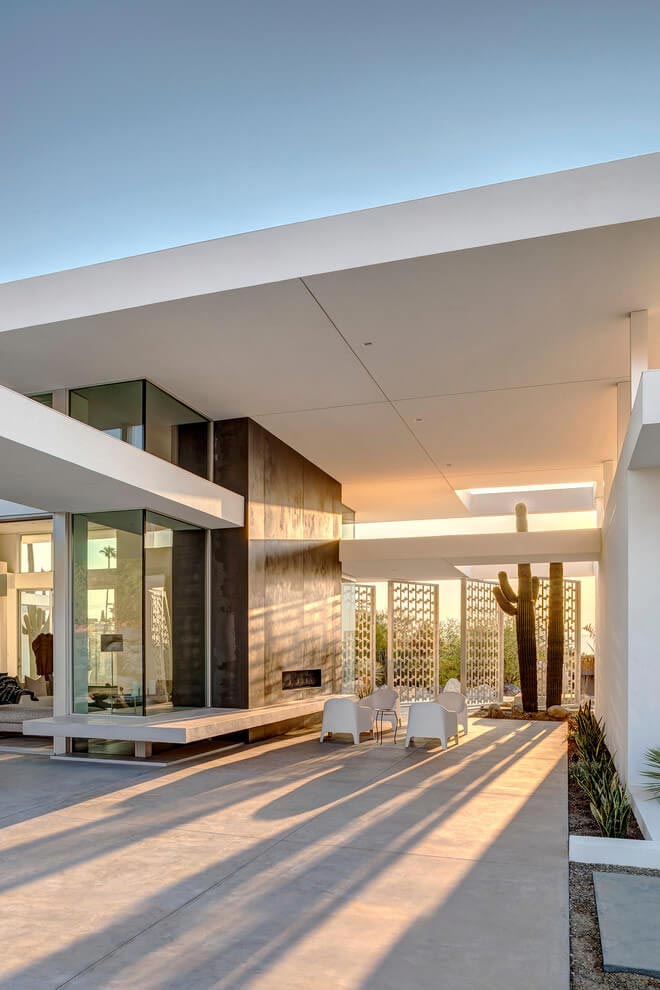 加州棕榈泉现代风住宅-1