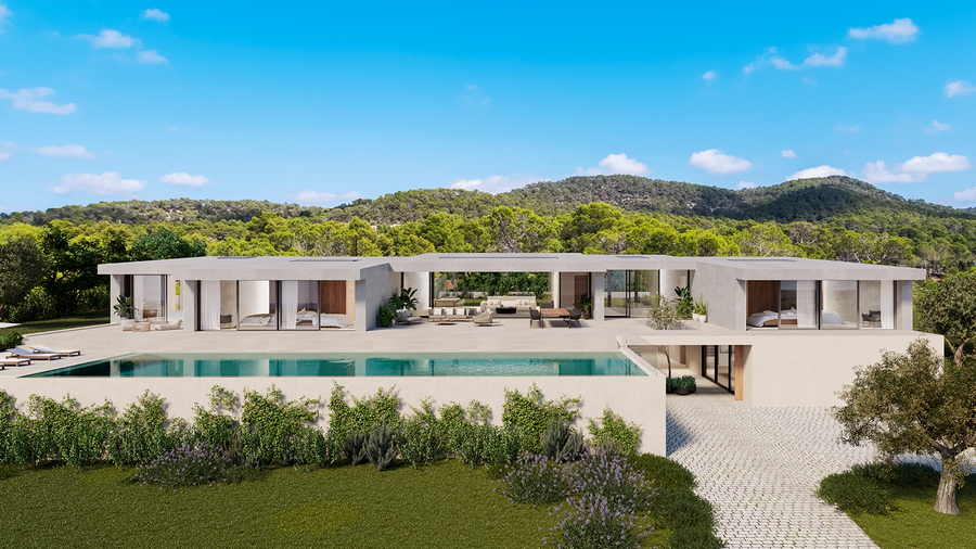 18 位建筑大师的伊维萨岛私人别墅设计,自然融入奢华-32