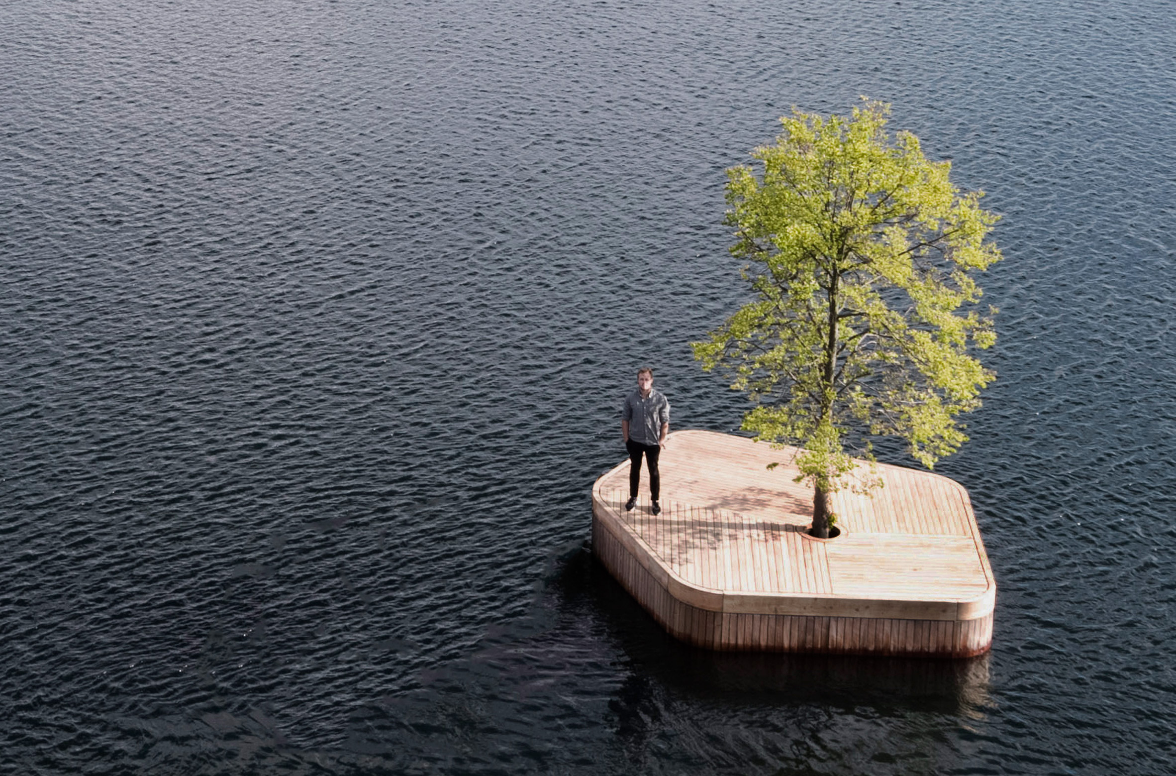 Artificial island creates floating events space in Copenhagen harbour-3