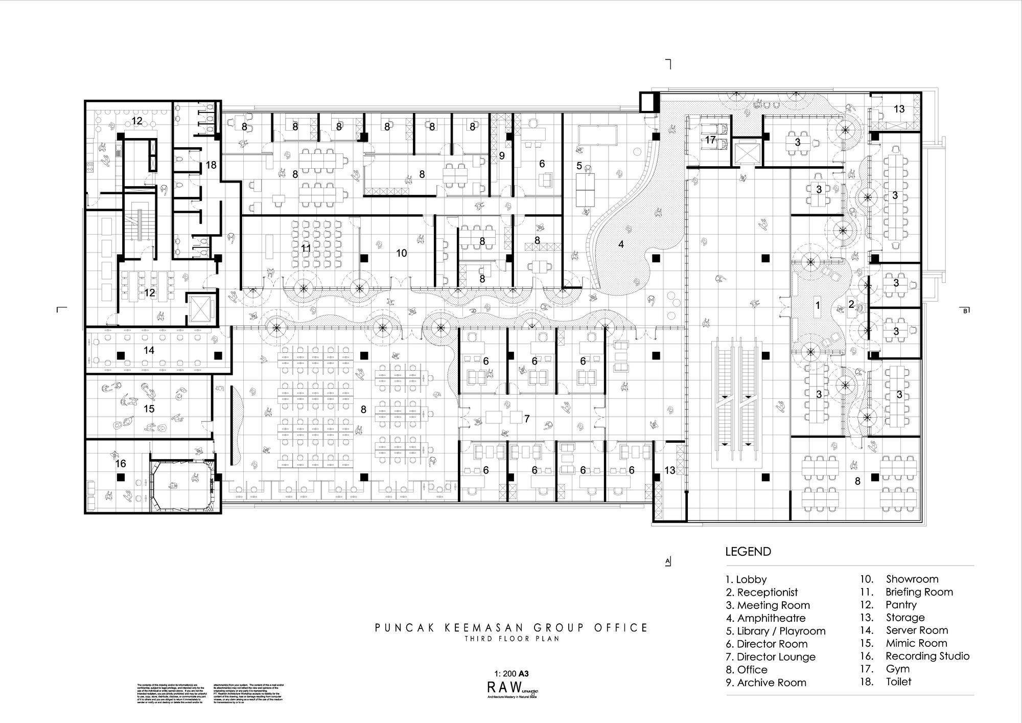 印尼 Parabolic Plywood Office 的生态创意空间-52