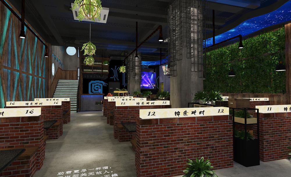 天津武清区锦食此时烧烤店 | 王本设计打造独特烧烤空间-6