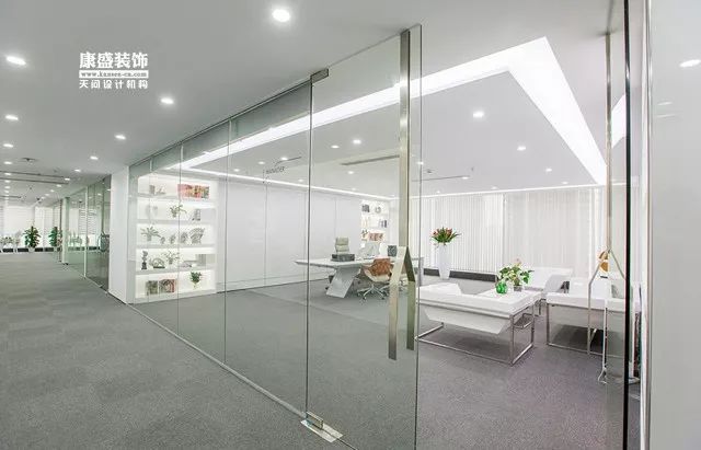 康盛装饰┃1500㎡极简办公空间本•色，打造科技与艺术的人文价值-65