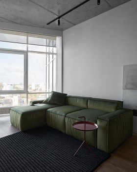乌克兰基辅 50㎡前卫时尚单身公寓丨KYDE. architects