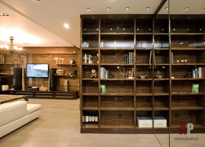 现代风格带紫檀木面板的小户型三居室公寓室内设计丨俄罗斯莫斯科丨安德烈耶夫·弗拉季斯拉夫-8