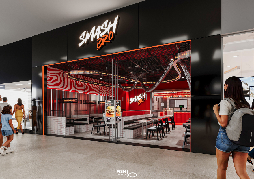 SMASH BRO 汉堡餐厅丨法国巴黎丨Moamen Mahmoud,Nada Ali 等团队-0