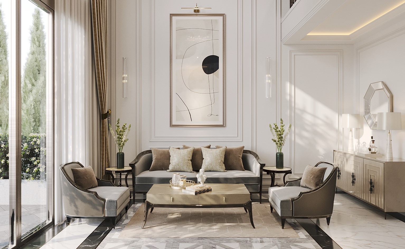 现代轻奢平层-6