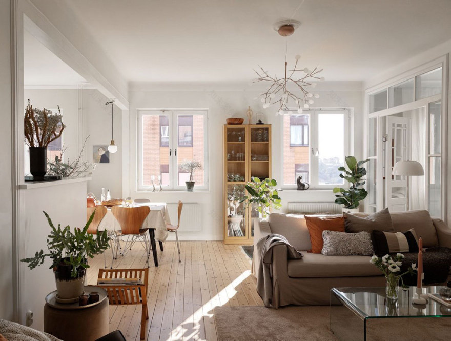 瑞典温馨预算公寓设计-2
