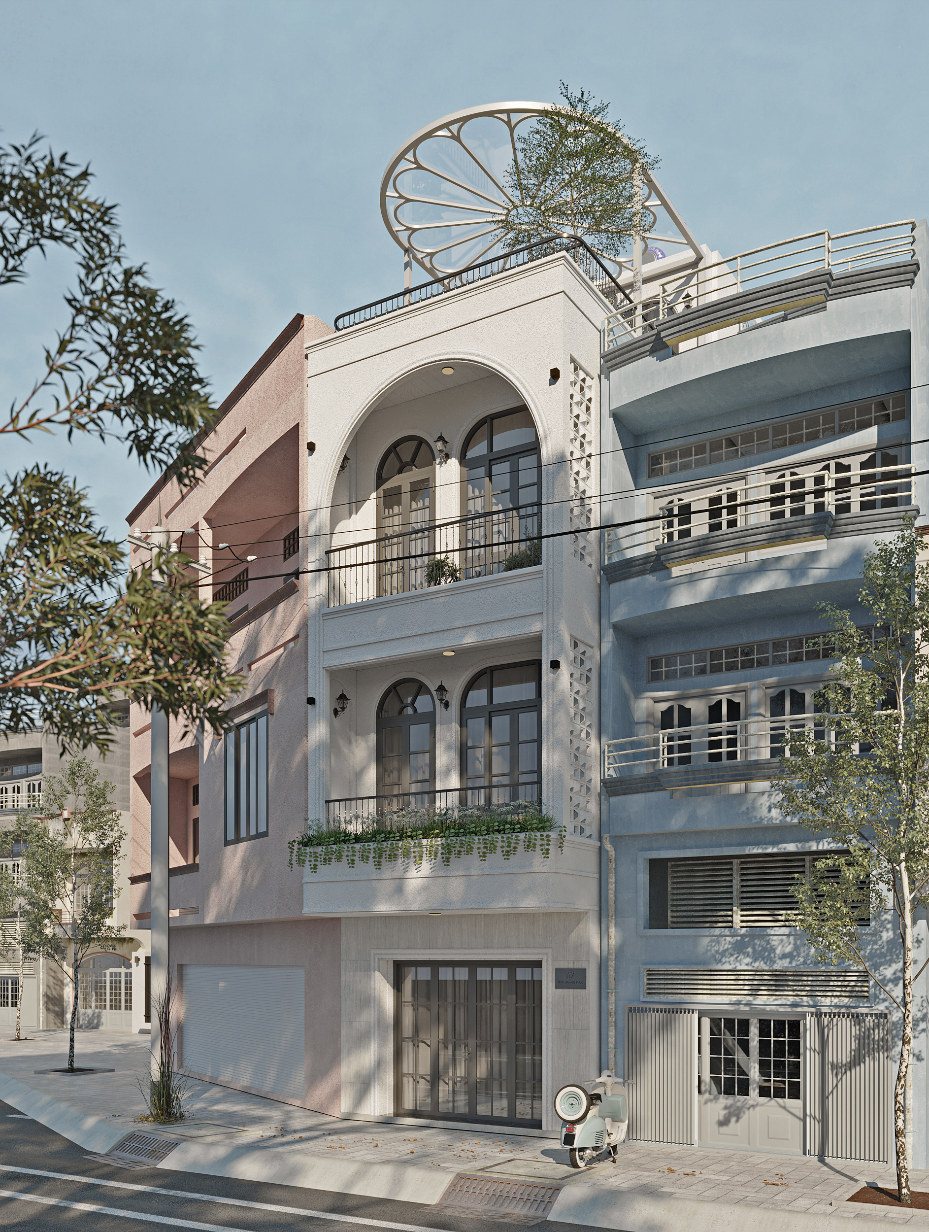 新古典主义联排别墅丨越南胡志明市-4