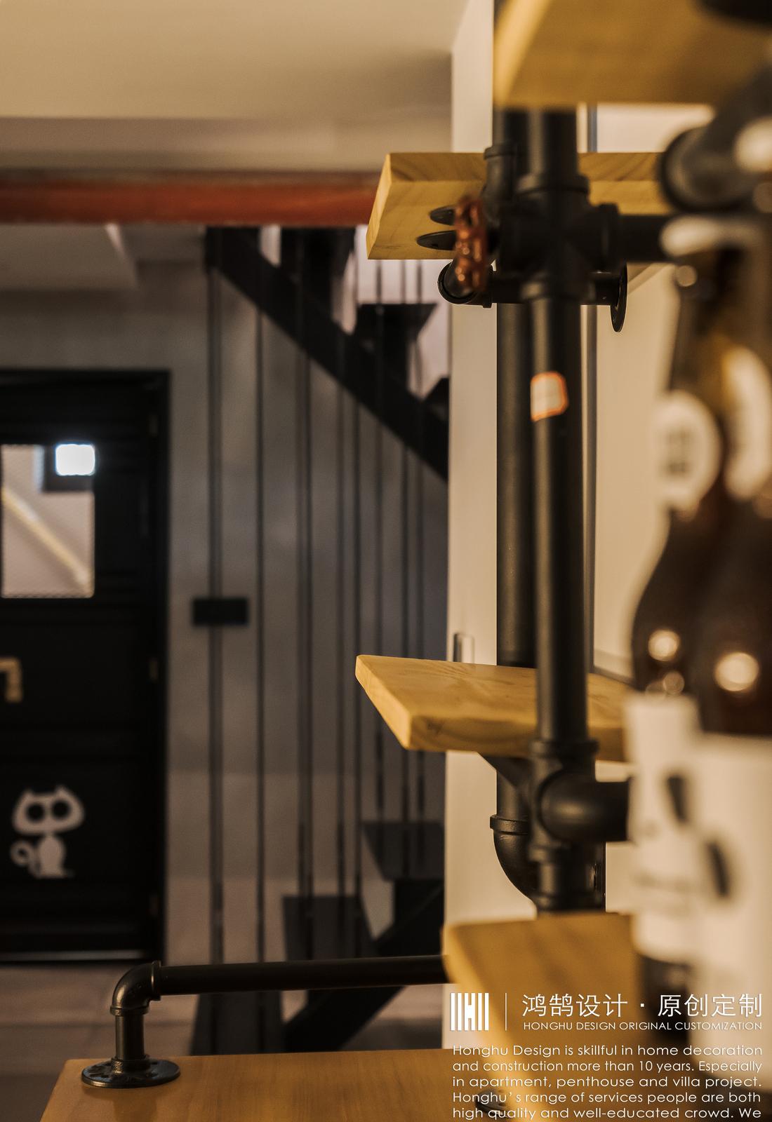 工业风哥特萝莉式住宅丨中国上海丨上海鸿鹄设计-7