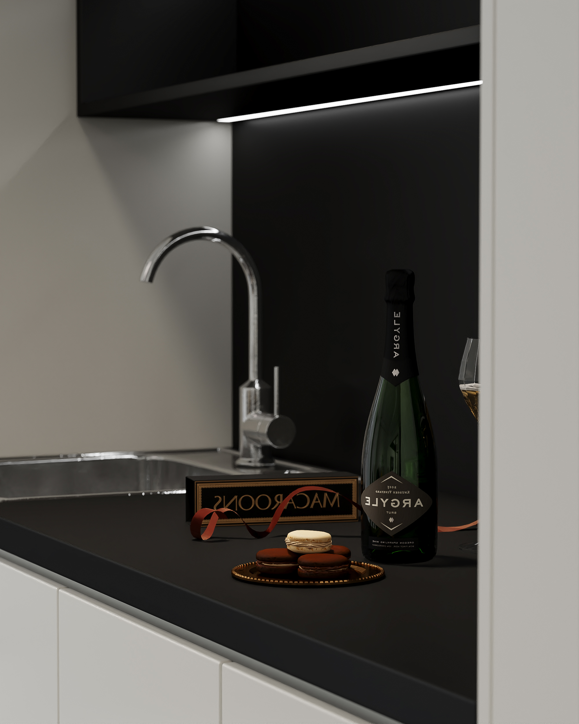 现代黑白灰客餐厅-7