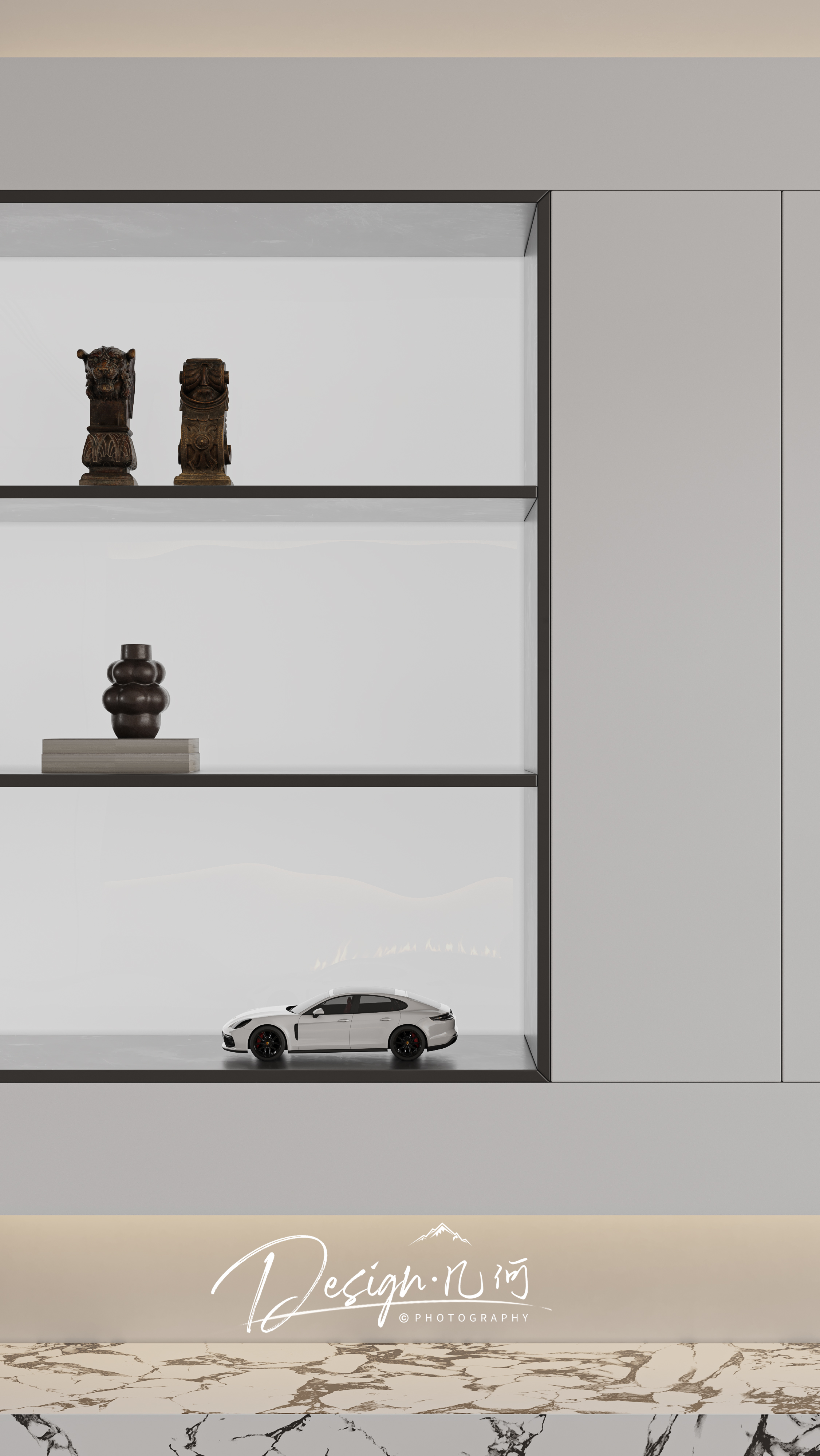 几何空间视觉表现 | 江山赋现代客餐厅-17