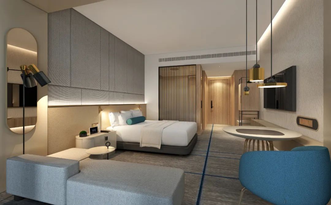 波光潋滟，舒展空间律动——青岛国信金融中心酒店-8