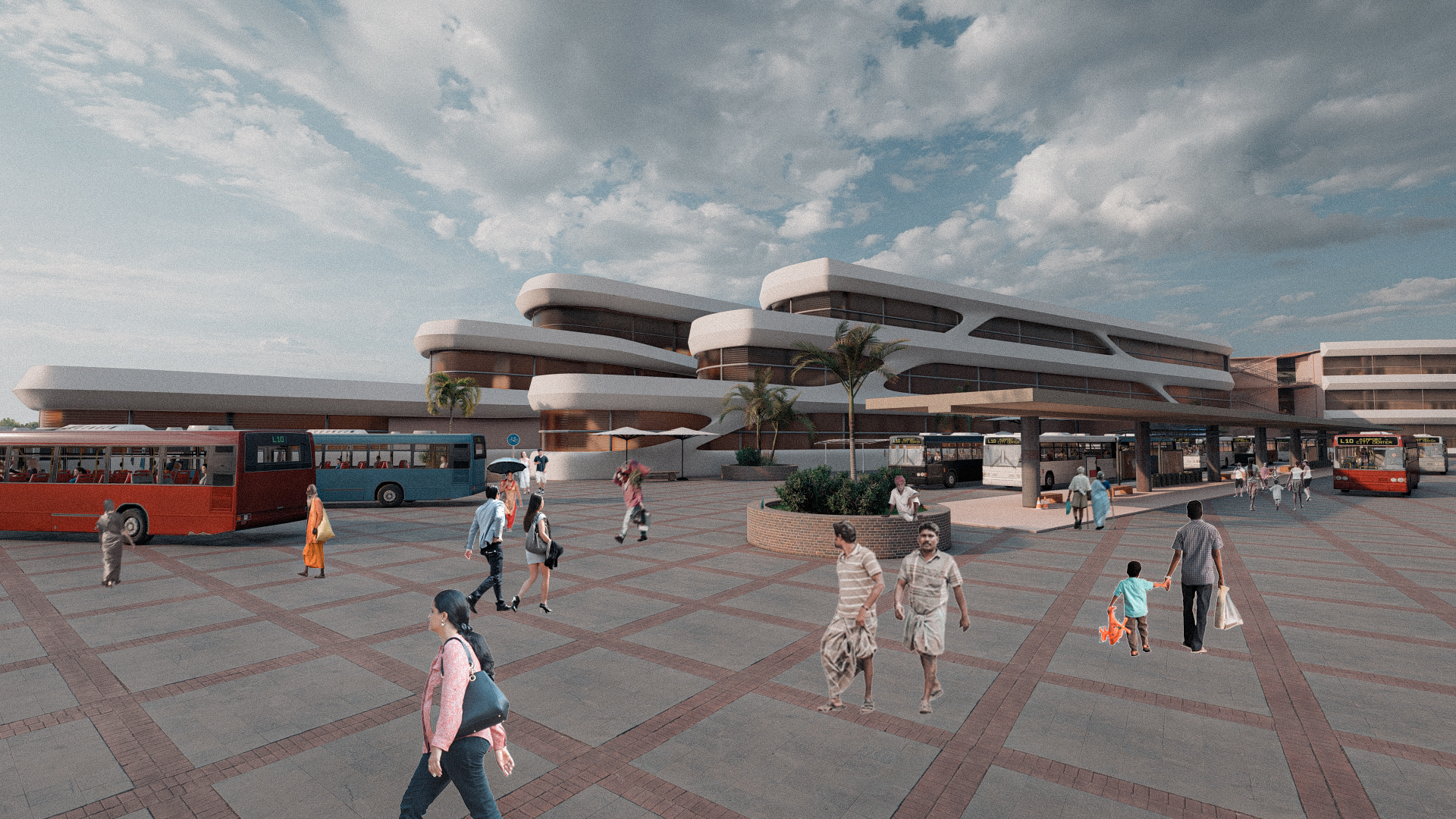 韦拉勒尔公交总站丨印度哥印拜陀-3