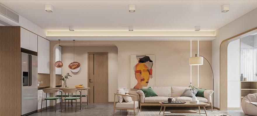 日式原木与白的暖风徐徐之家-8