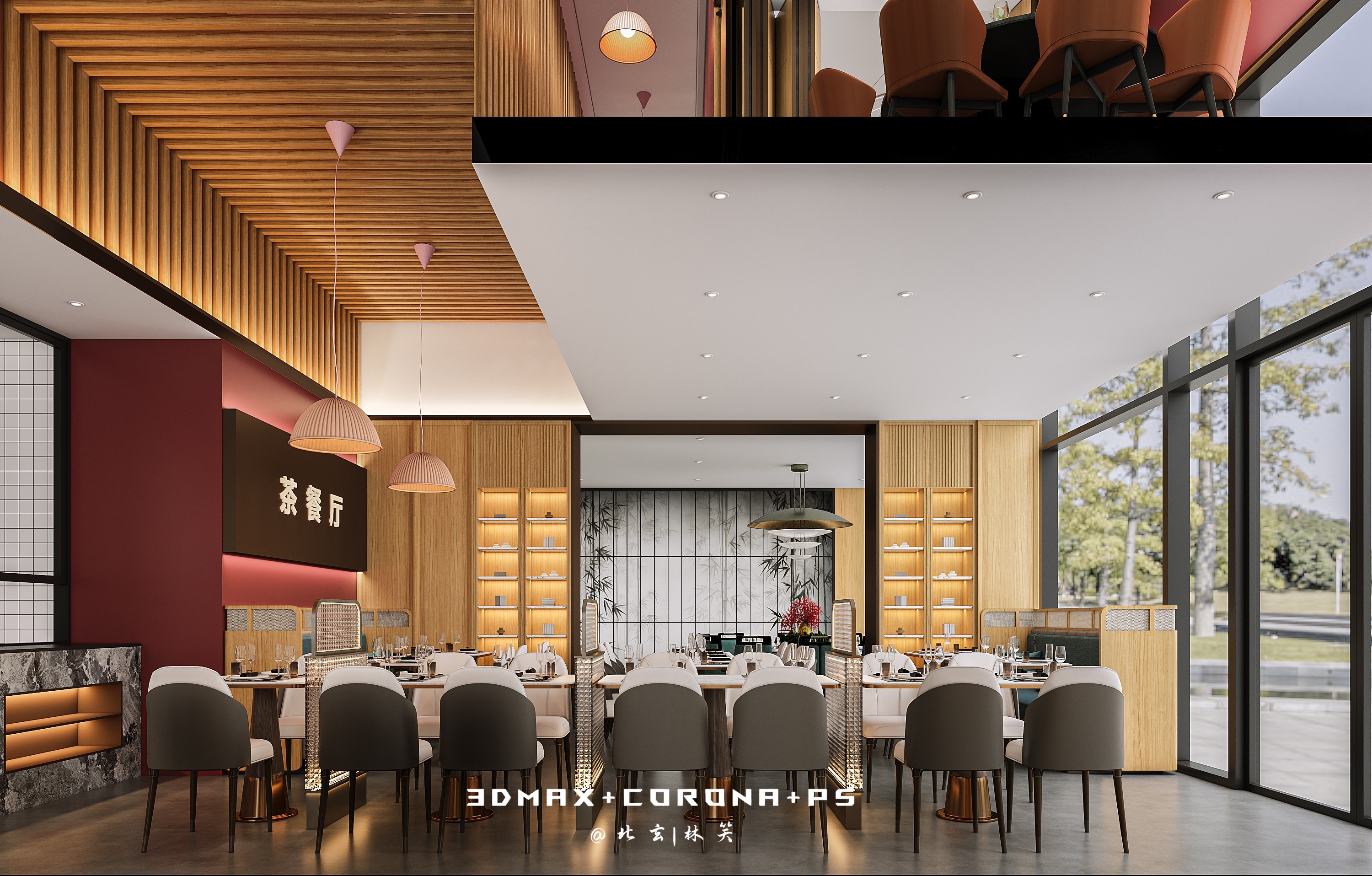 新中式茶餐厅】木质肌理里的烟火与雅致-0