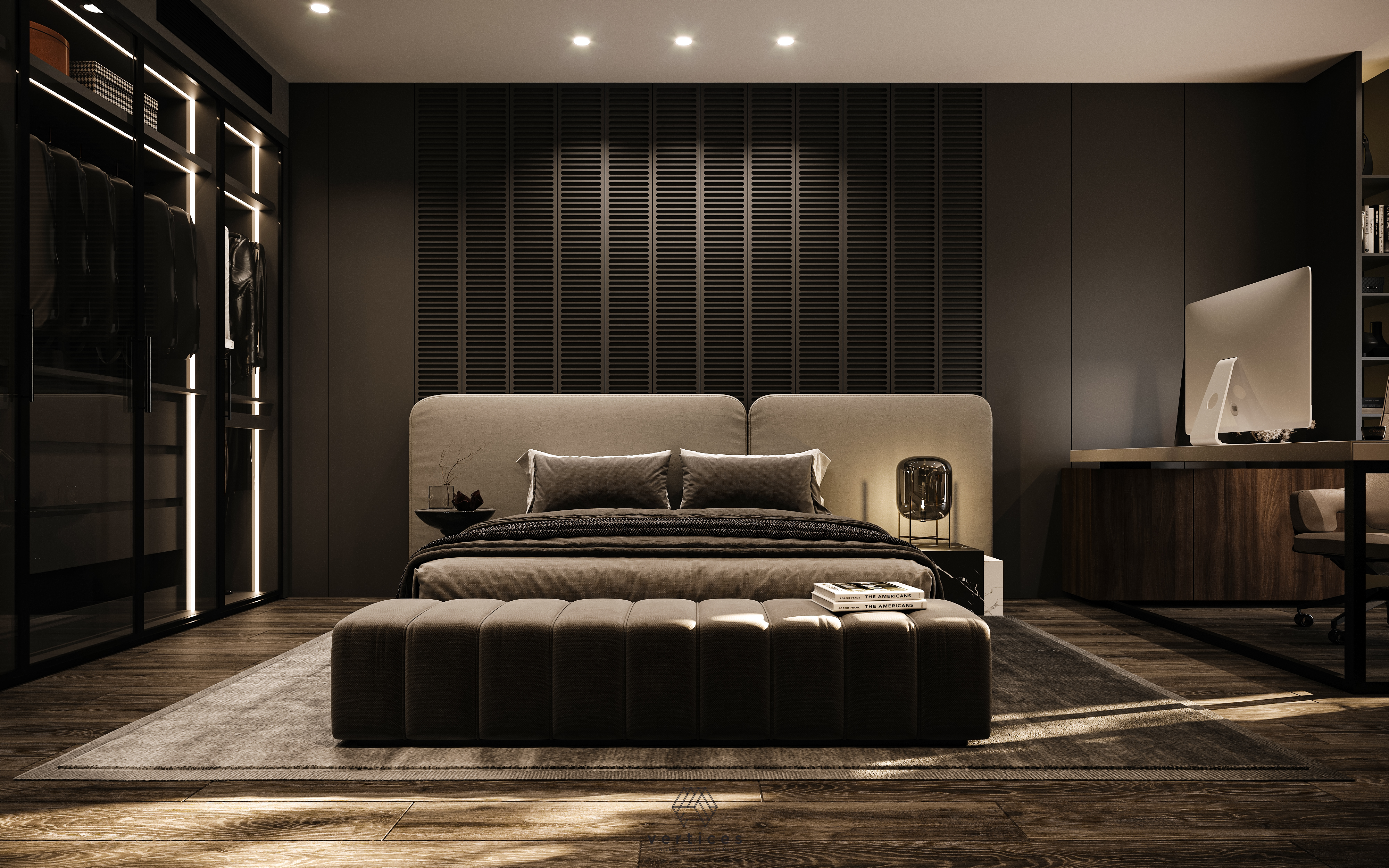 温暖简约风现代卧室设计-3