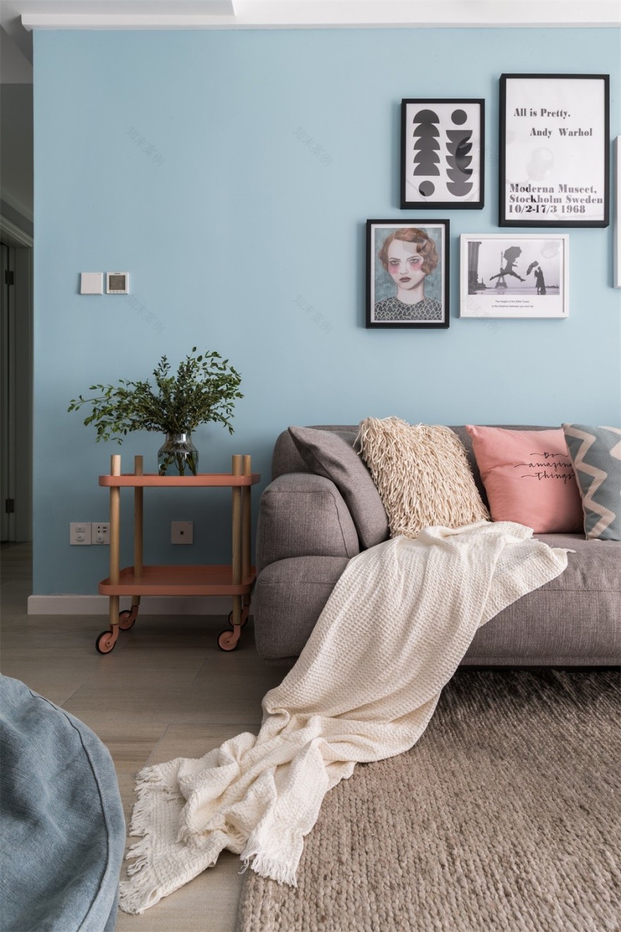 万和玺园,北欧风也可以很少女 TK设计实景案例-6