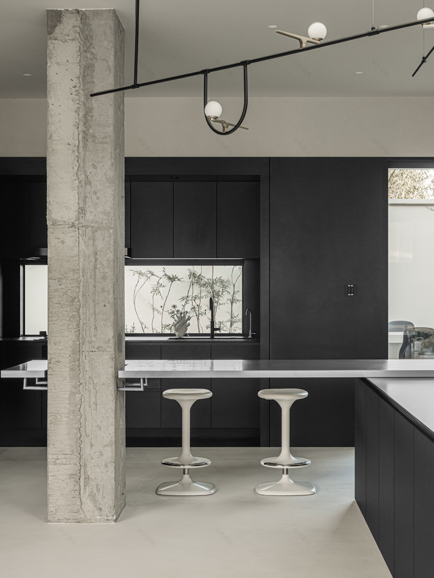 混凝土的诗意丨中国上海丨空间设计是合设计,软装设计珊瑚居艺术空间Corallo Casa-5