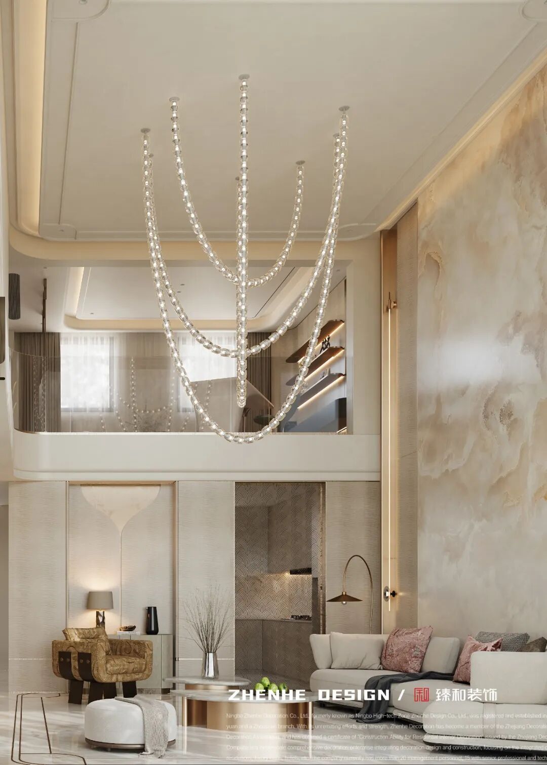 「臻和装饰」金塘300m²豪宅丨中国舟山丨宁波臻和装饰有限公司-21