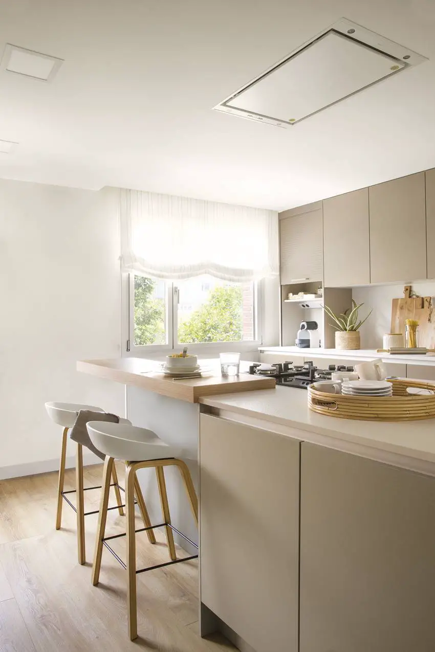 西班牙 140m2 双层公寓，木白色调展现极简魅力-7