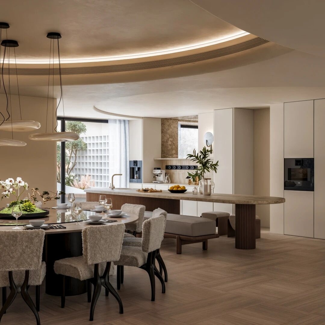 重庆紫檀庄园1300m²曲境别墅丨中国重庆丨美及空间设计-26