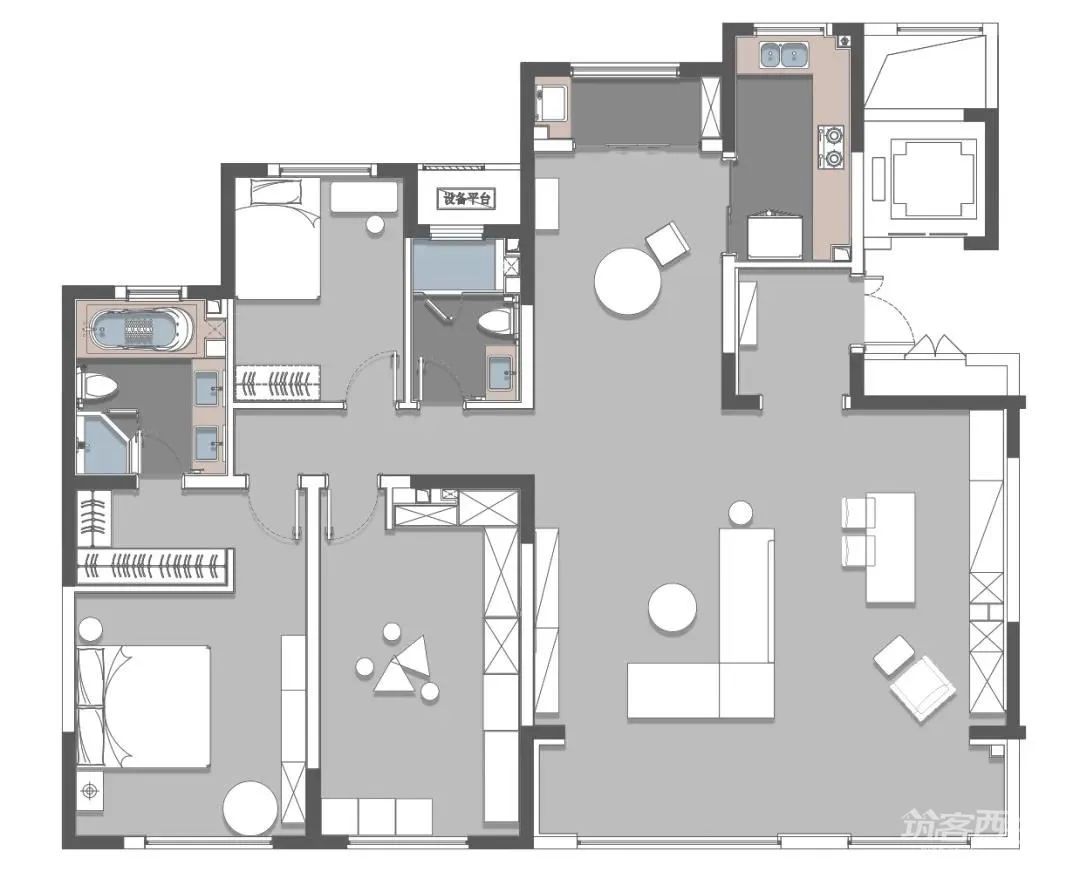 颠覆融创精装修,欧阳子泫打造“桃影拾光”新生住宅-127